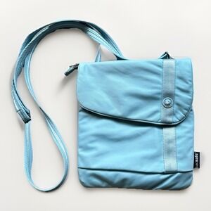 Pacsafe SlingSafe 100 Exomesh Anti-Theft Safety Crossbody Sling Bag Blue EUC